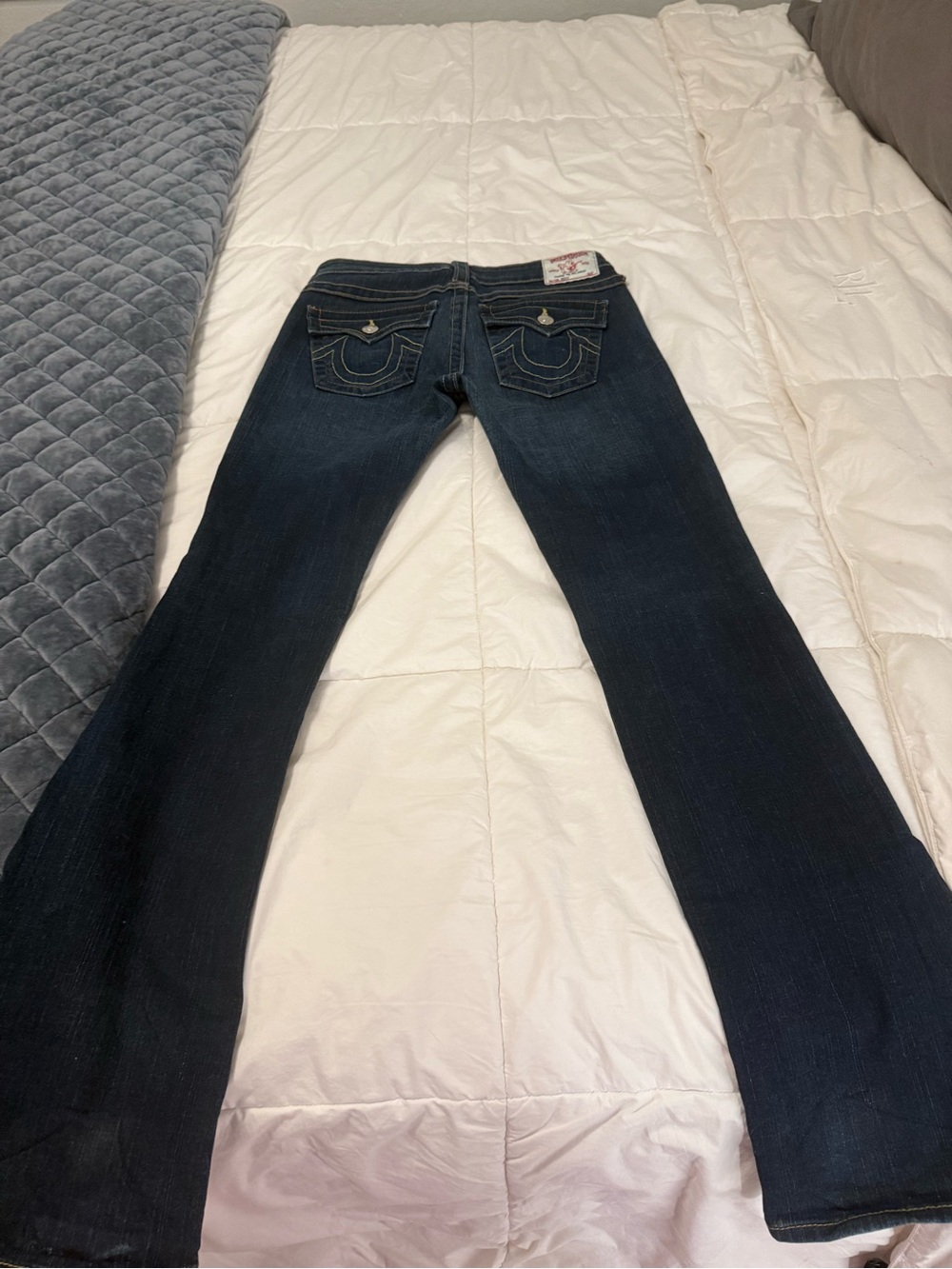 True Religion Women's Dark Blue Denim High-Rise Jeans